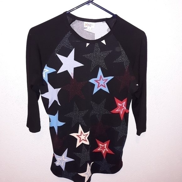 🌟 Lularoe Randy star t-shirt size small - Picture 4 of 4